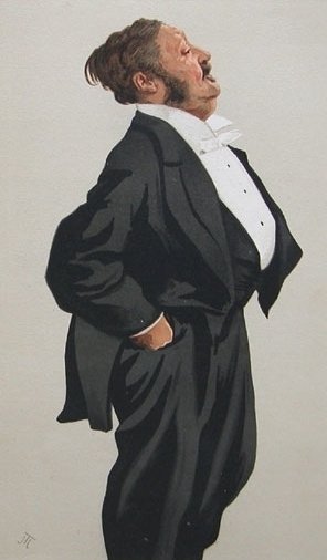 Caricature of Mr Lionel Lawson