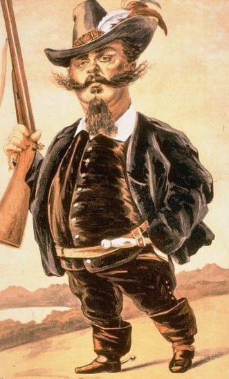 Caricature of Victor Emmanuel II of Italy