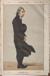 Statesmen No.380 Caricature of Archibald Campbell Tait, Archbishop of Canterbury