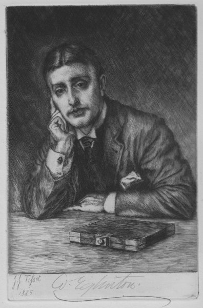 Frontispiece Etching Portrait William Eglinton Twixt Two Worlds